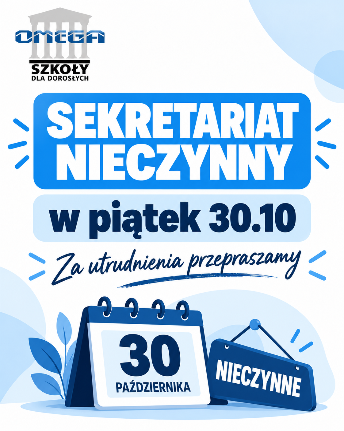 Sejretariat niecznny 30.10.2026r. !!!